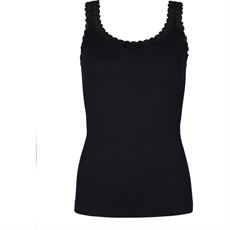 TIM & SIMONSEN TOP, FRIDA RIB TOP, BLACK